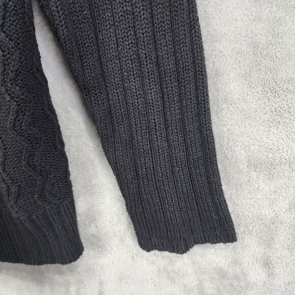 Womens Black Jason Maxwell Open Front Cardigan Sweater 100% Acrylic Size 3X - Picture 3 of 9